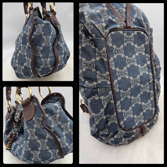 Céline Denim Hobo Shoulder Bag - Picture 5 of 17